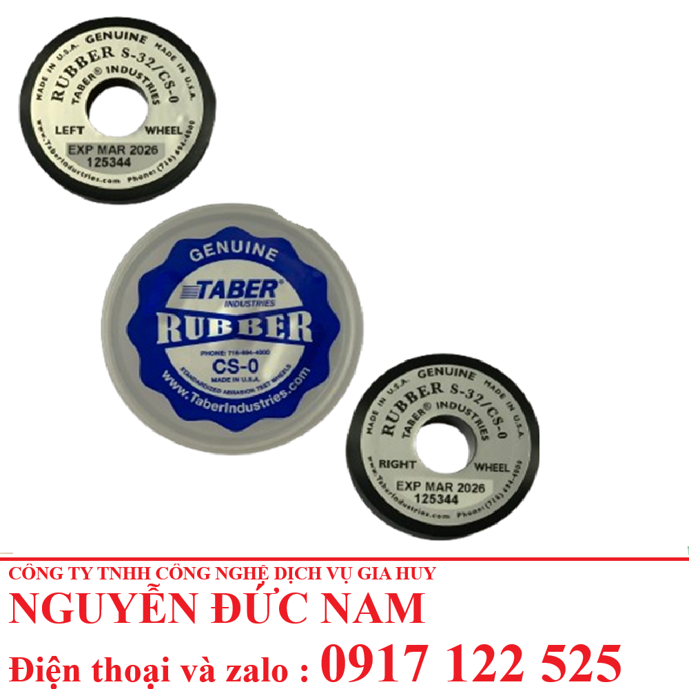 Đá mài Taber CS‑0 – Specialty wheel 2 viên tròn cho thử nghiệm mài mòn nhẹ