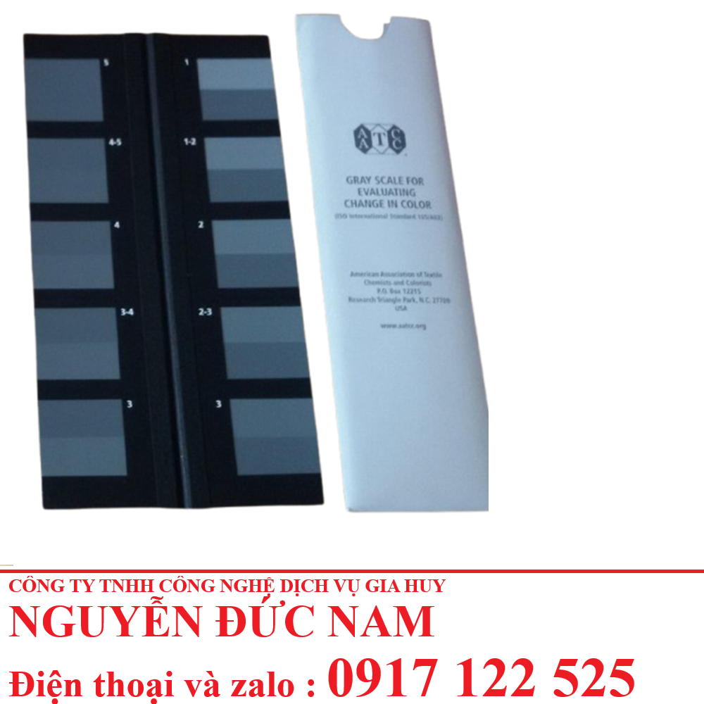 Thước Xám A02 – Công Cụ Đánh Giá Độ Bền Màu Theo Tiêu Chuẩn AATCC và ISO